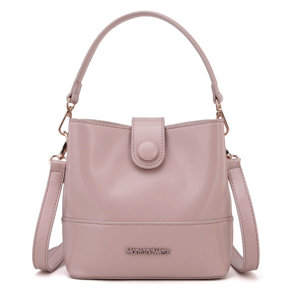 Montana West Small Top-handle Purse for Women Crossbody Handbags with Strap Pink MWC-431PK
