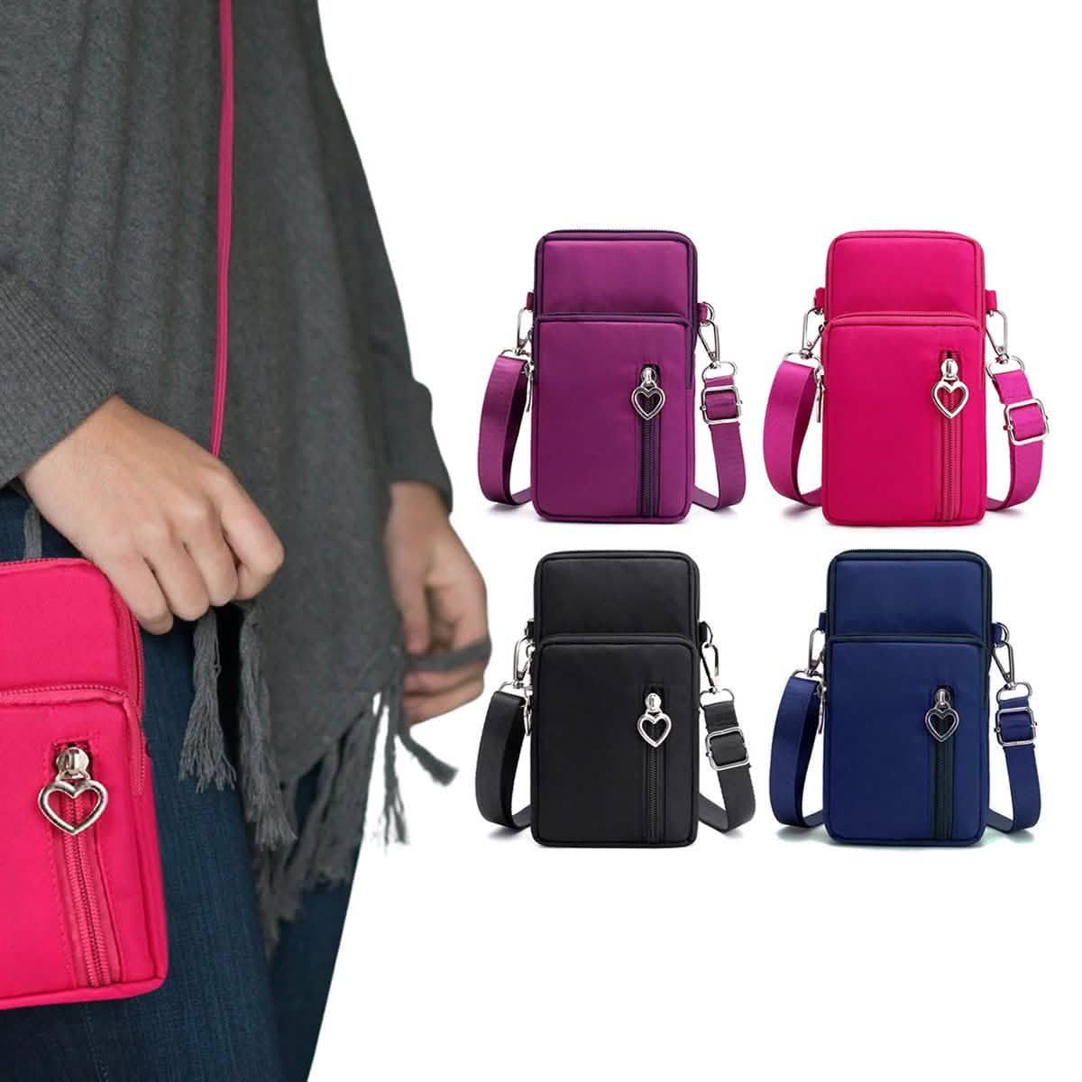 Women's Mini Cross-Body Cell Phone Wallet Bag